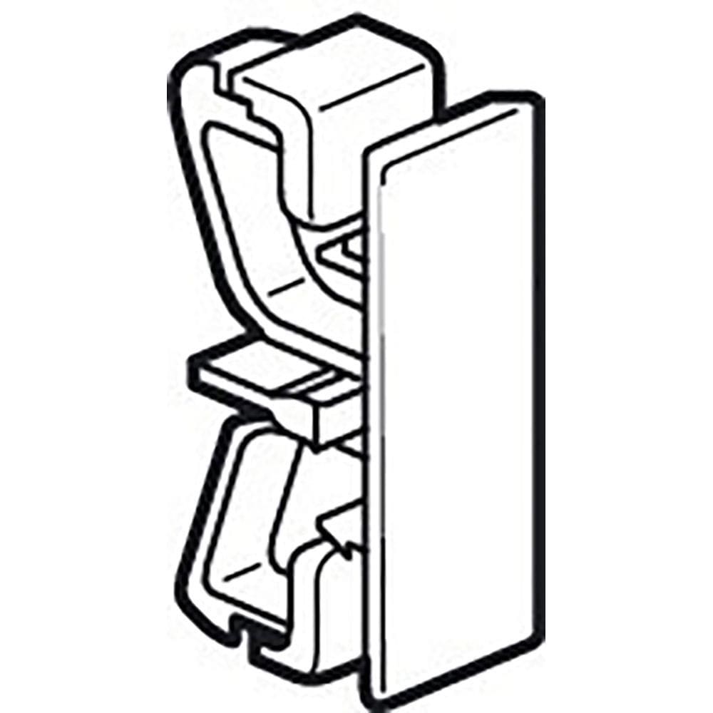 Planet Wattohm - Normaclip - 2 pièces-Pour goulotte Logix 45 antimicrobienne-Blanc antimicrobien