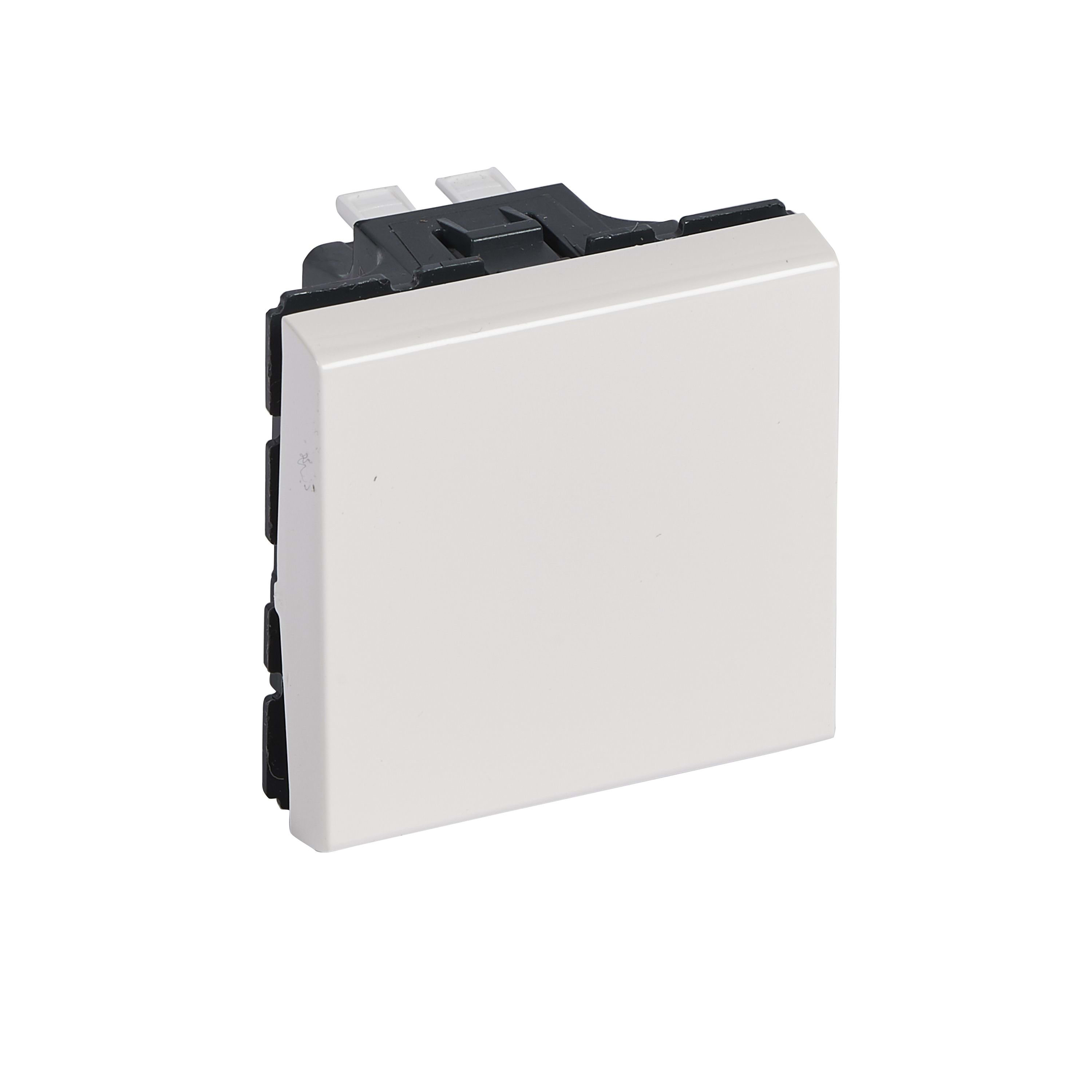 Planet Wattohm - Interrupteur ou va-et-vient Logix - 2 modules - Bornes auto - Blanc Artic