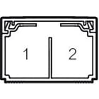 Planet Wattohm - Goulotte distribution Viadis 60x40mm-Fond+couvercle-2 compart-Longueur 2m-Blanc