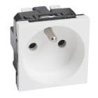 Planet Wattohm - Prise 2P+T Logix pour installation où 1 poste suffit-2 modules-16A-250V-Blanc