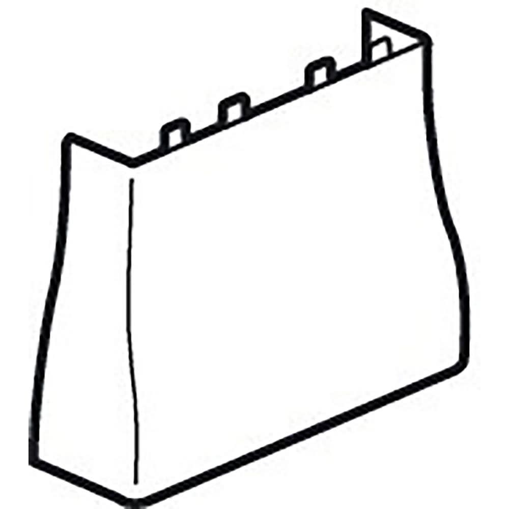 Planet Wattohm - Cornet d'épanouissement - Pour goulotte GTL Viadis 18 modules - Blanc Artic