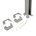 Planet Wattohm - Colonne 1 compartiment LOGIX 2,67m alu avec couvercles PVC blanc