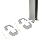Planet Wattohm - Colonne 2 cpts LOGIX 2,67m aluminium avec couvercles PVC blanc