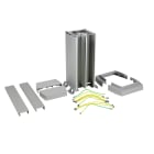 Planet Wattohm - Colonnette 4 compartiments LOGIX 0,30m Aluminium