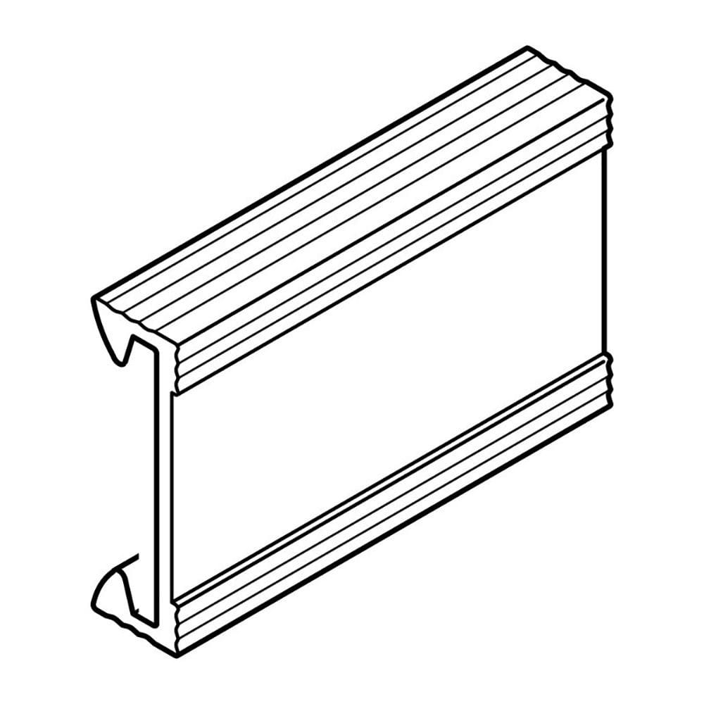 Planet Wattohm - Couvercle complémentaire largeur 25mm -Longueur 2m -Pour goulotte Segma BSI 25mm