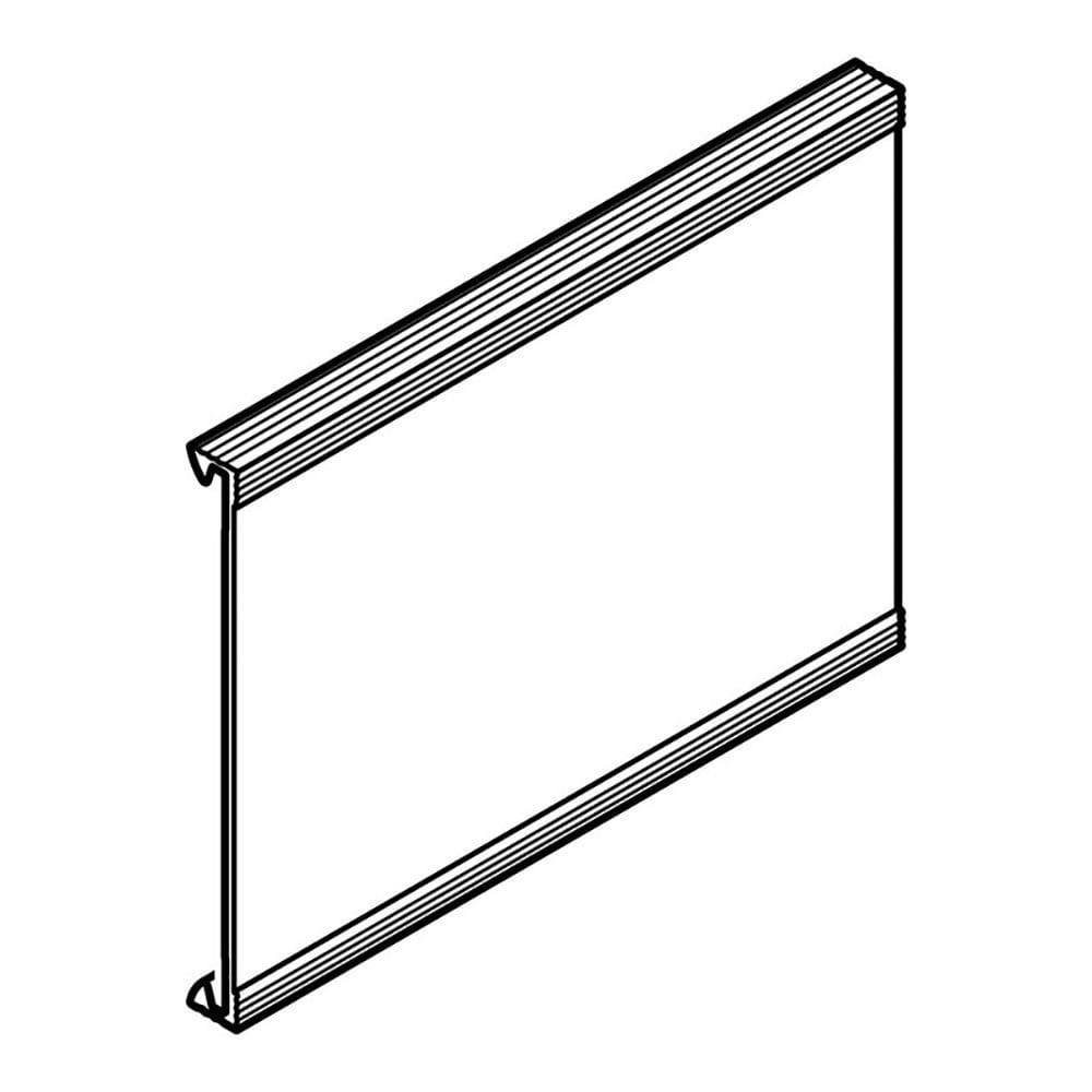 Planet Wattohm - Couvercle complement largeur 80mm-Longueur 2m-Pour goulotte Segma ZH PCABS 80mm