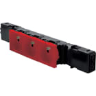 Planet Wattohm - Bloc prise pour goulotte Logix 45 - 3x2P+T Wieland - Rouge RAL3020
