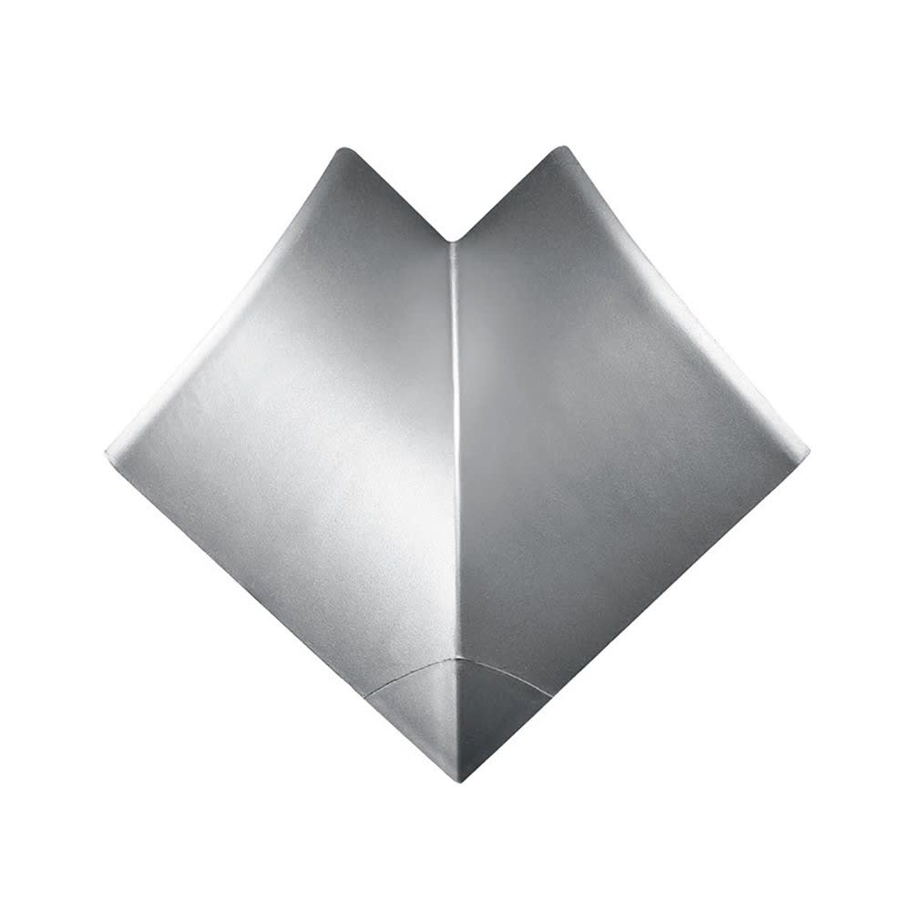 Planet Wattohm - Angle intérieur et angle plat pour corniche Logix 80x80mm-PVC couleur Aluminium