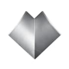 Planet Wattohm - Angle intérieur et angle plat pour corniche Logix 80x80mm-PVC couleur Aluminium