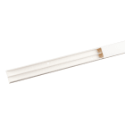 Planet Wattohm - Moulure Keva 32mmx15mm-Fond+couvercle-2 compartiments-Longueur 2,10m-Blanc Artic
