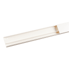 Planet Wattohm - Moulure Keva 50mmx15mm - Fond+couvercle-2 compartiments-Longueur 2m-Blanc Artic