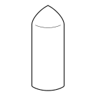 Planet Wattohm - Embout droit ou gauche pour plinthe Keva 80mmx20mm - PVC Blanc Artic