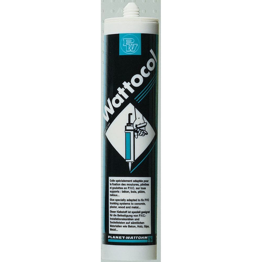 Planet Wattohm - Cartouche de colle rigide pour fixation des moulures Keva - 300cc
