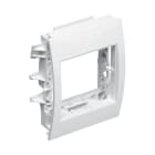 Planet Wattohm - Cadre pour montage appareillage 45x45mm sur corniche Keva 80x80mm - PVC Blanc