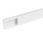 Planet Wattohm - Goulotte distribution Viadis 80x25mm-Fond+couvercle-1 compart-Longueur 2m-Blanc