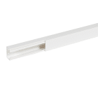 Planet Wattohm - Goulotte distribution Viadis 60x40mm-Fond+couvercle-1 compart-Longueur 2m-Blanc