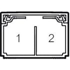 Planet Wattohm - Goulotte distribution Viadis 60x40mm-Fond+couvercle-2 compart-Longueur 2m-Blanc