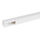 Planet Wattohm - Goulotte distribution Viadis 60x60mm-Fond+couvercle-1 compart-Longueur 2m-Blanc