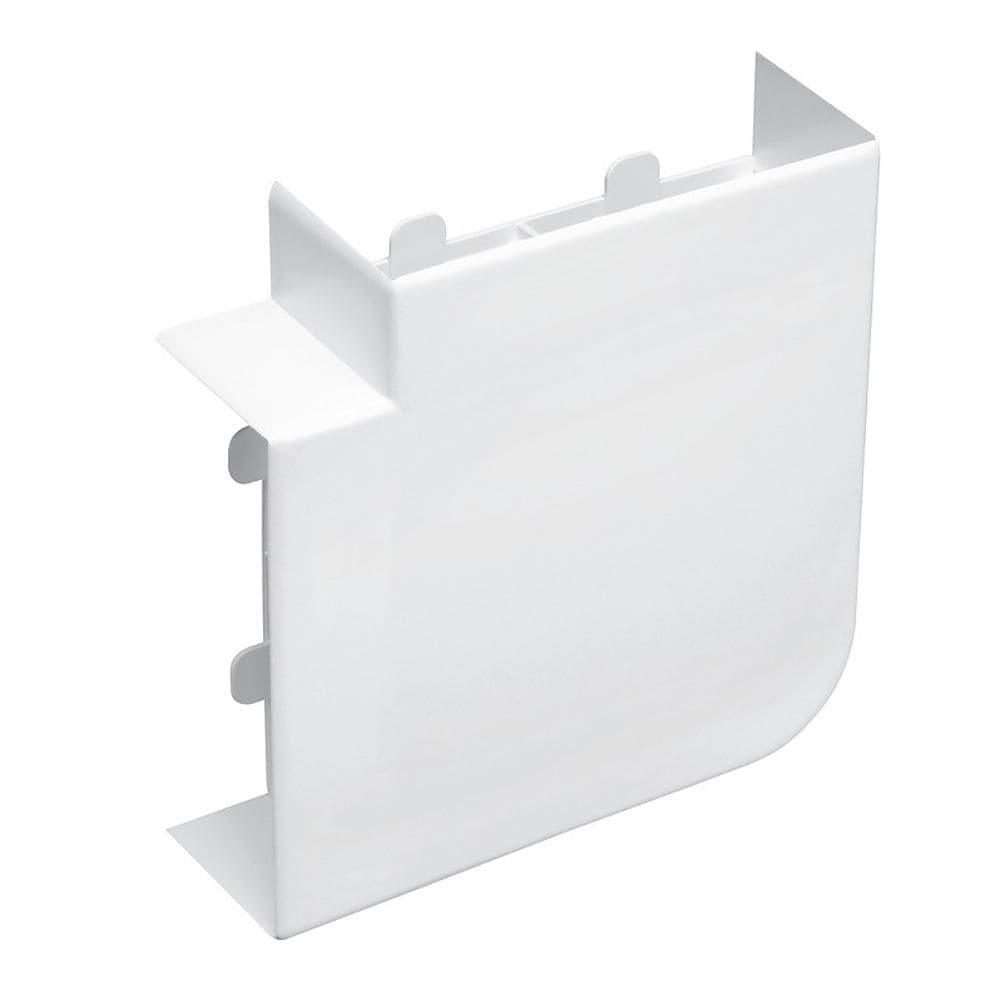 Planet Wattohm - Angle plat - Pour goulotte Logix et Logix ZH 130x50mm - Blanc Artic
