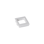 Planet Wattohm - Support appareillage Logix-1 poste-Largeur 80mm-Pour Logix Universel et ZH-Blanc