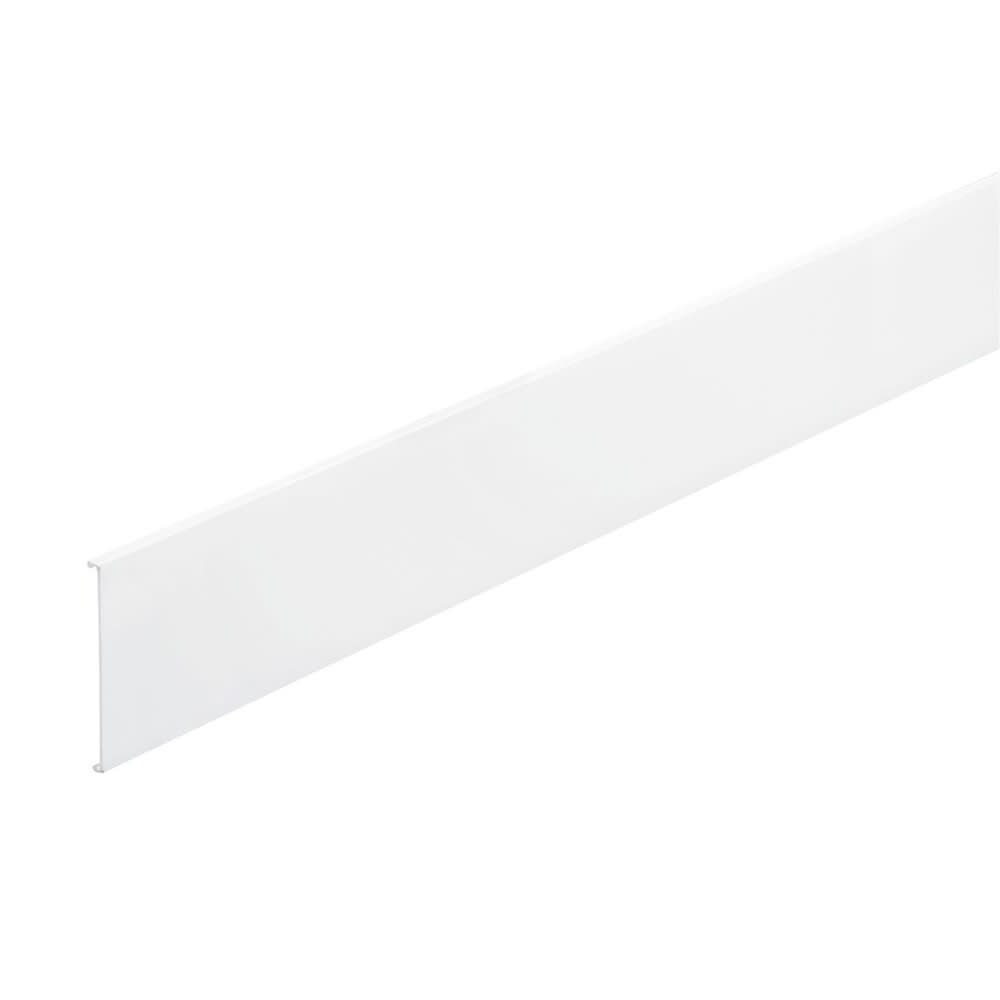 Planet Wattohm - Couvercle largeur 80mm-Longueur 2m-Pour goulotte Logix Universel-PVC Blanc Artic