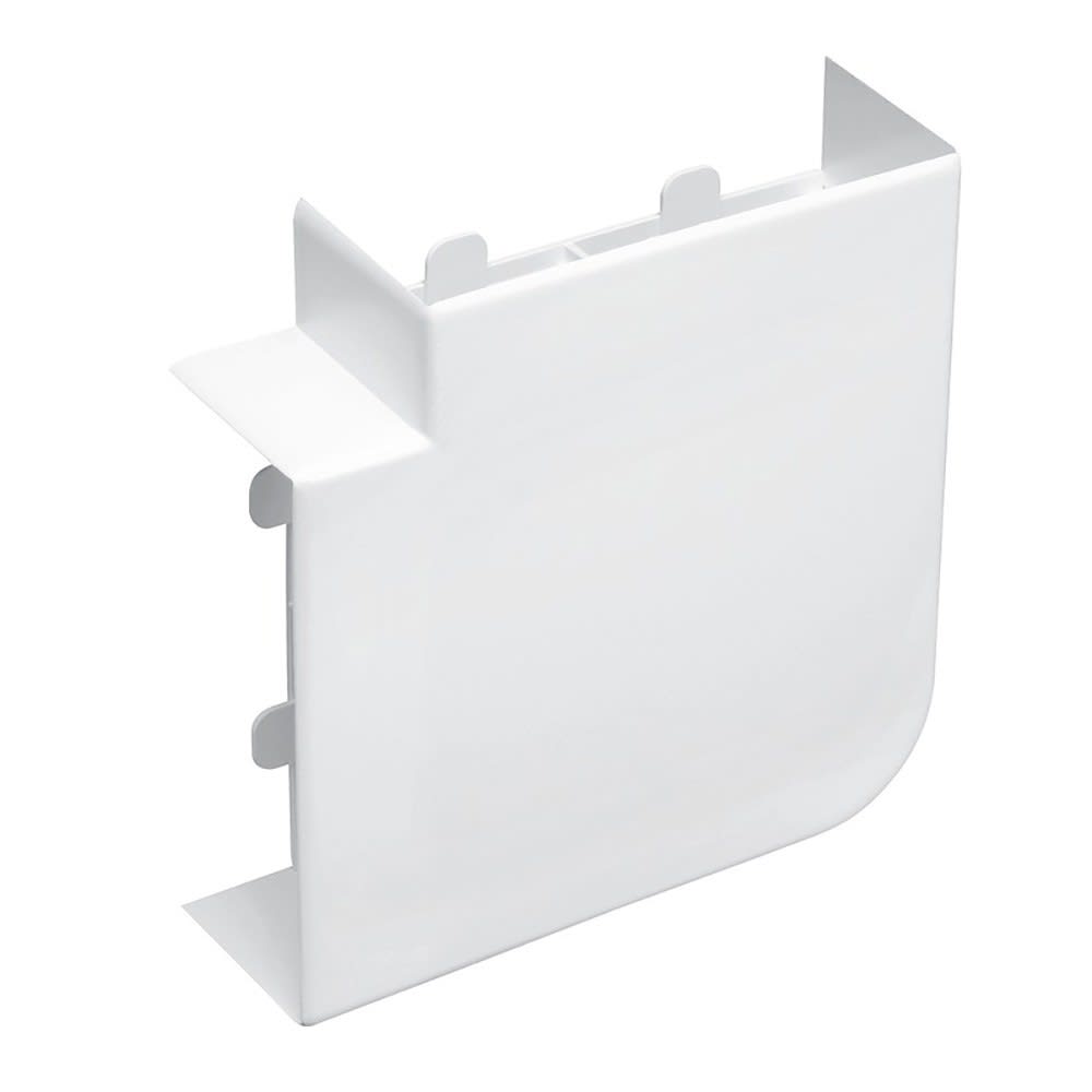 Planet Wattohm - Angle plat - Pour goulotte Logix et Logix ZH 130x50mm - Blanc Artic