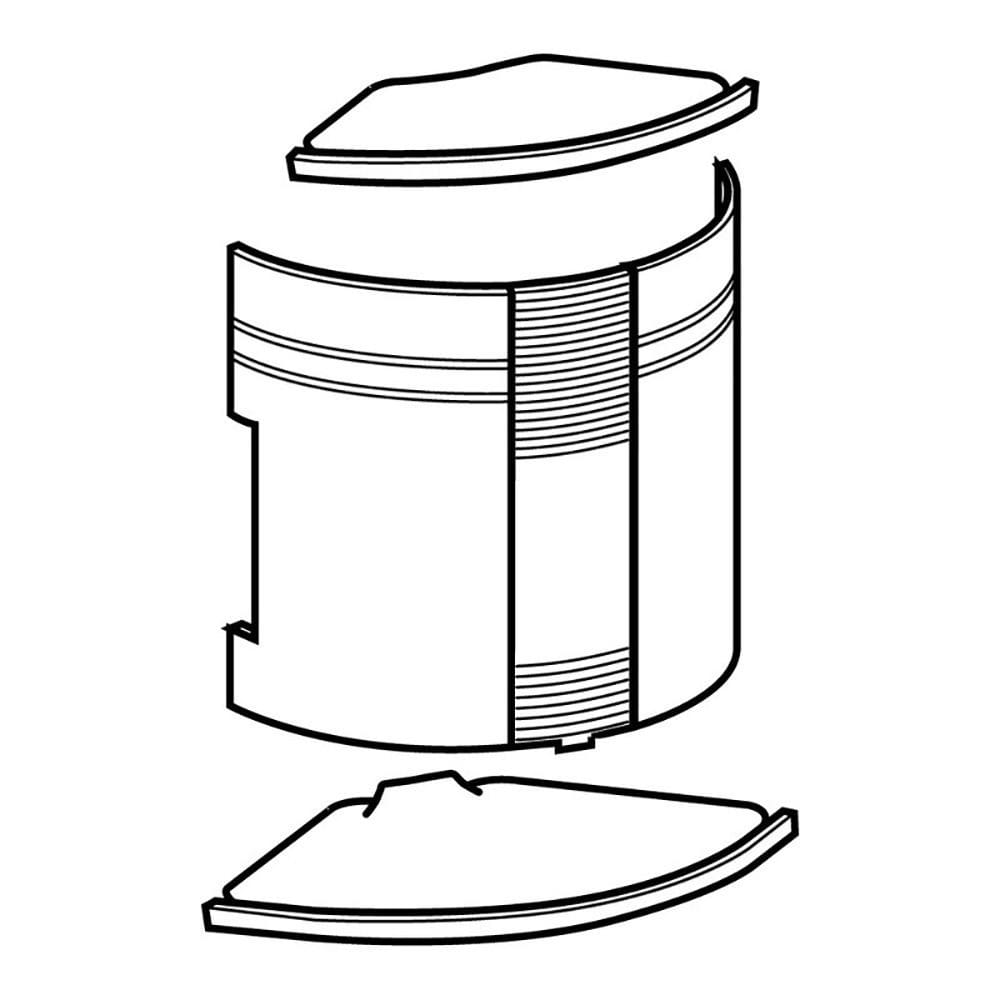 Planet Wattohm - Fond d'angle extérieur VDI - Pour goulottes Logix Universel - PVC Blanc Artic