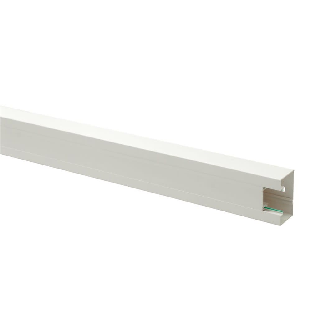 Planet Wattohm - Goulotte Logix 45-85x50mm-1 compartiment-3m-Livré sans couvercle-PVC Blanc Artic