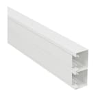 Planet Wattohm - Goulotte Logix 45-130x50-2 compartiments-2m-Livré avec couvercle-PVC Blanc Artic