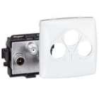 Planet Wattohm - prise tvfmsat composable blanc