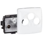 Planet Wattohm - PriseTV/FM/SAT composable blanc