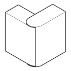 Planet Wattohm - Angle extérieur variable 60°à 120°-Goulotte Logix 160x50mm-Blanc antimicrobien