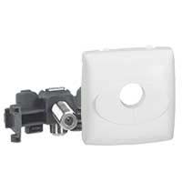 Planet Wattohm - prise tv etoile male composable blanc