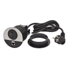 Planet Wattohm - Disq80 Incara 2P+T + USB A+C + RJ45 + cordon fiche 2P+T - métal