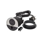 Planet Wattohm - Disq80 Incara 2P+T + USB A+C + sortie de câble + cordon fiche 2P+T - métal