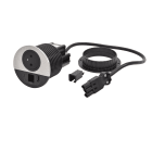 Planet Wattohm - Disq80 Incara 2P+T + USB A+C + sortie câble + cordon connecteur Wieland - métal