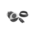 Planet Wattohm - Disq80 Incara 2P+T Schuko + USB A+C + RJ45 + cordon 0,5m Wieland - métal