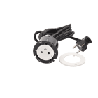 Planet Wattohm - Disq60 Incara 2P+T Surface et cordon avec fiche 2P+T - blanc