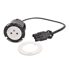 Planet Wattohm - Disq60 Incara 2P+T Surface et cordon avec connecteur Wieland - blanc