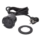 Planet Wattohm - Disq60 Incara 2P+T Surface et cordon avec fiche 2P+T - noir