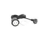 Planet Wattohm - Disq60 Incara 2P+T Schuko Surface et cordon 2m - blanc