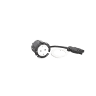 Planet Wattohm - Disq60 Incara 2P+T Schuko Surface et cordon 2m Wieland - blanc