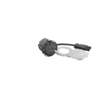 Planet Wattohm - Disq60 Incara 2P+T Schuko Surface et cordon 2m Wieland - noir avec couvercle
