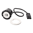 Planet Wattohm - Disq60 Incara chargeur USB A+C et cordon avec connecteur Wieland - blanc