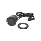 Planet Wattohm - Disq60 Incara chargeur USB A+C et cordon avec fiche 2P+T - noir