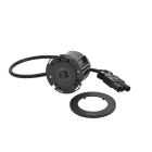 Planet Wattohm - Disq60 Incara chargeur USB A+C et cordon avec connecteur Wieland - noir