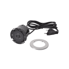 Planet Wattohm - Disq60 Incara chargeur USB A+C et cordon avec fiche 2P+T - métal