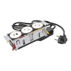 Planet Wattohm - Disq'In Incara 3 postes 2x2P+T + USB A+C - blanc