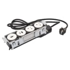 Planet Wattohm - Disq'In Incara 4 postes 2x2P+T + USB A+C + HDMI - blanc