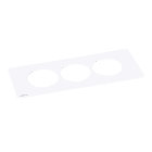 Planet Wattohm - Plaque Disq'In Incara 3 postes blanc